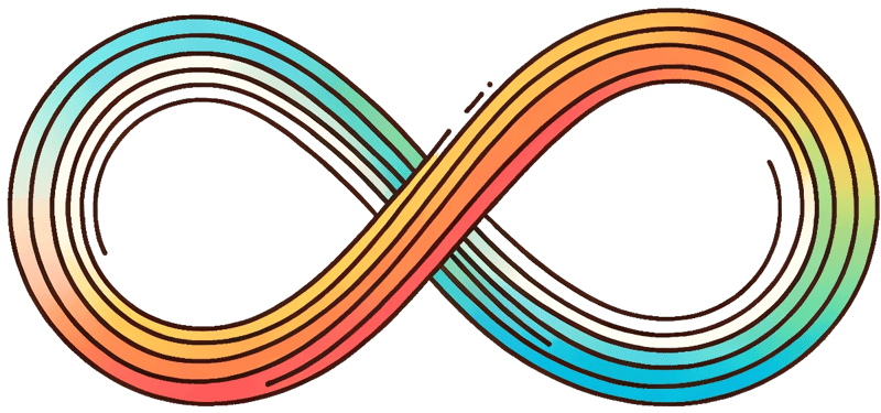 DALL·E 2023-10-23 11.41.24 - Line drawing of a simply designed, horizontally stretched lemniscate in a vibrant color, depicted using a single continuous line. The background shoul (1)